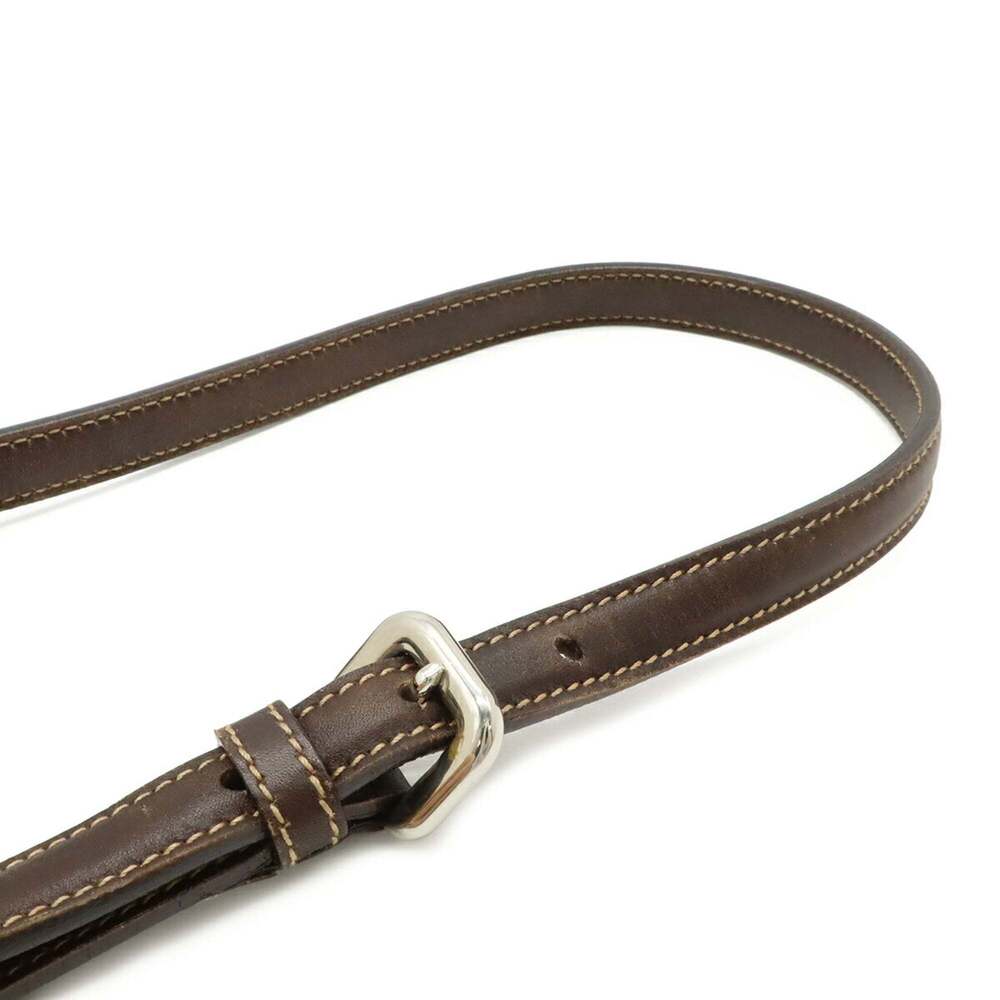 PRADA Brown Leather Shoulder Bag - Picture 9 of 10